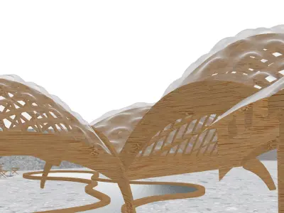 BEATFUSE OBRA Architects Pavilion New York Moma PS1 Low-poly 3D model