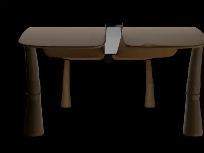 Wooden Table Free 3D model