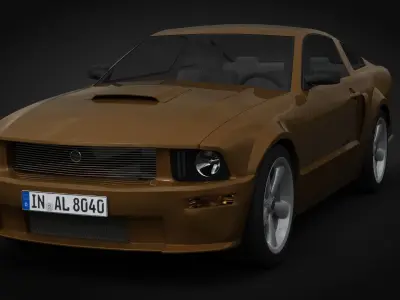 Generic Muscle Car 3D model