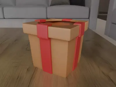 Cute Smiling Box Planter Christmas Gift Planter STL 3D print model