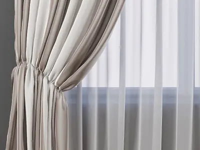 Set 86 Curtains 3D model