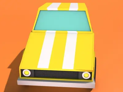 Darshia Car Low-poly 3D model