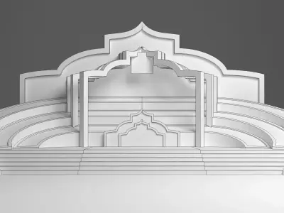 Wedding Stage 3D model 3