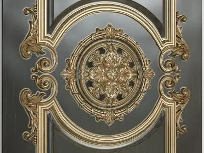 Classic decorative panel for cnc 3D model