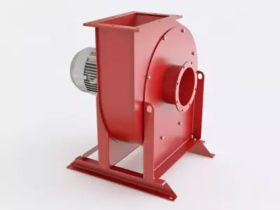 Industrial exhaust snail MH 500 3D model
