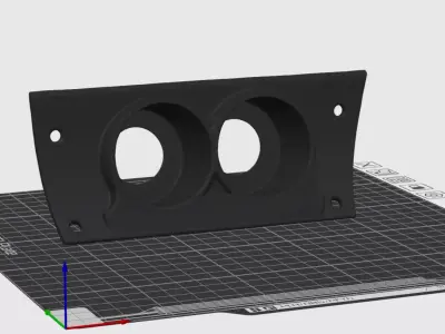 Skoda Octavia MK1 Ashtray Gauge Pod for Racing Meters 3D print model
