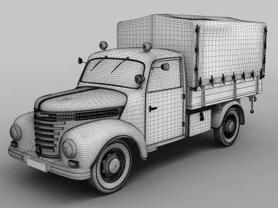 Barkas Framo V901 Fire Truck 3D model