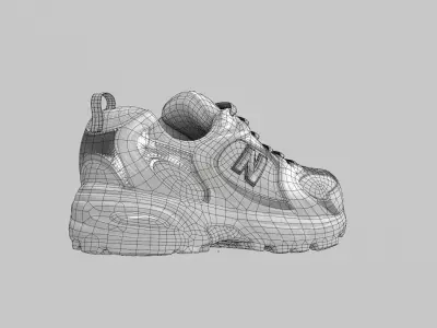 New Balance 530 Low-poly 3D model