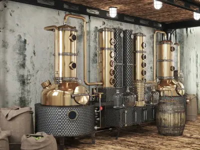 Alcohol mashine 3D model