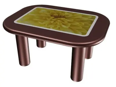 Fabulous Table Low-poly 3D model