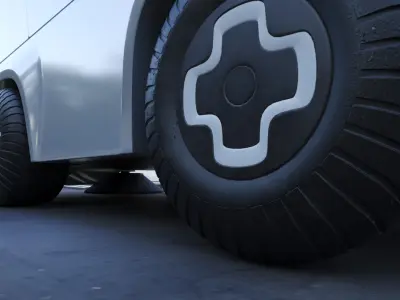 Robot street cleaner 3D model