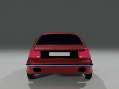  3D SIMPLE DESIGN CAR 3D model