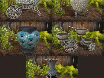 Vases and Planters - Vol 02 3D model