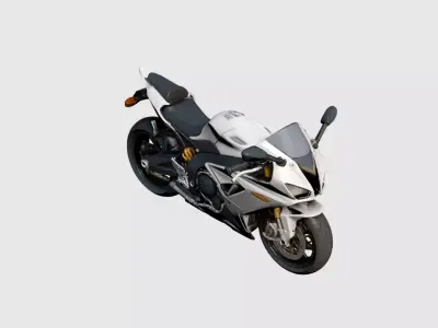 Sport Motorcycle 3D Model Full Fairing Aerodynamic Bike 3D model