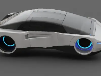 Futuristic Car  3D model