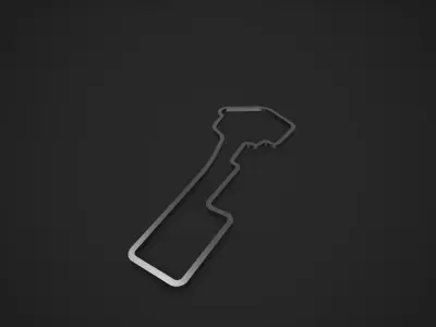 Baku City Circuit - Azerbaijan - 3D Printable 3D print model