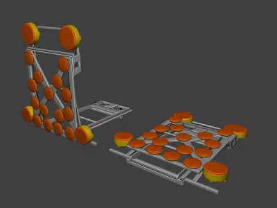 Warntafel Klappbar 3D model