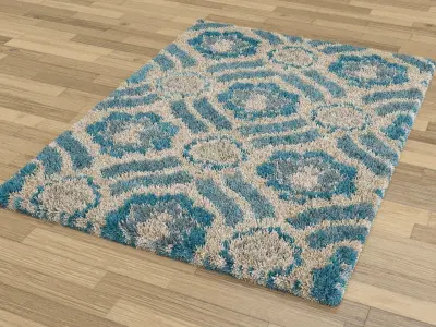Realistic Rugs 3D model with Low Poly Low-poly 3D model