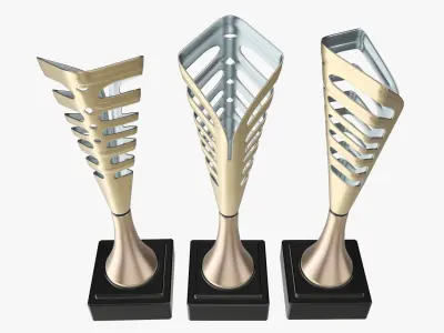 Cup trophy 09 3D model