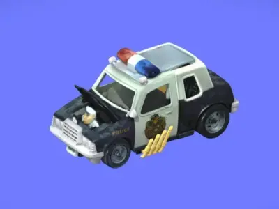 80s POLICE-ACADEMY CAR - 3D SCAN 3D print model