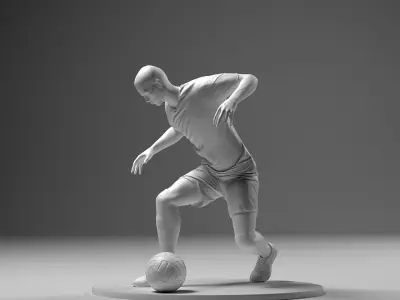 Footballer 04 RiseUp 01 Stl 3D print model
