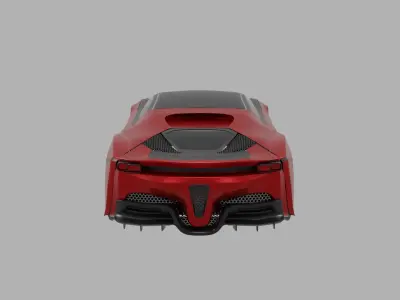Ferrari SF90 - 3D Model Low-poly 3D model