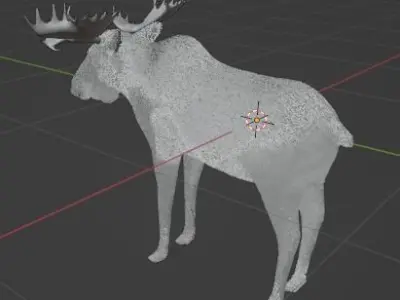 moose for game 3D model
