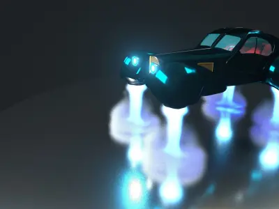 Bugatti type 57  futuristic special edited 3D model