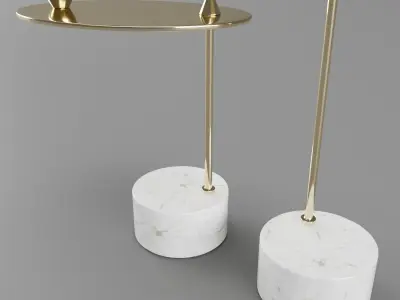 John Richard Counter Balanced Candleholders 3D model