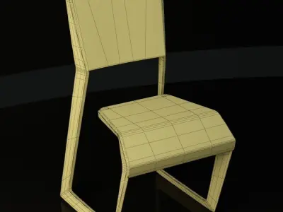 Cantilever Chair Low-poly 3D model