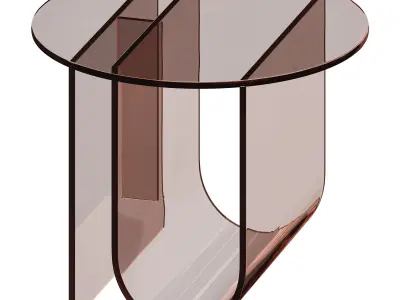 Living Room Acrylic Side Table 3D model
