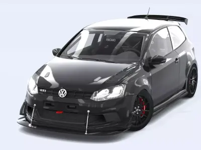 Volkswagen Polo Tune Low-poly 3D model
