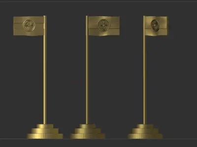 India Flag 3D print model