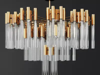 ANKE LUXURY CHANDELIER 2 Low-poly 3D model