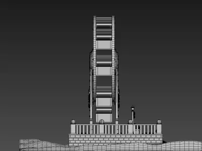 3D Christmas ferries wheel 3D model