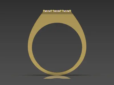 diamond man ring mr0127 3D print model