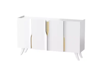 Modern White Sideboard Buffet 3D model