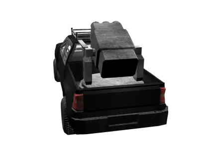 Military Truck 3D Model Low-poly 3D model