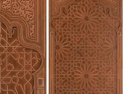 Arabic ornament- Decorative wall 3D model