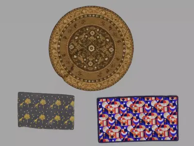 floor rugs  3D model