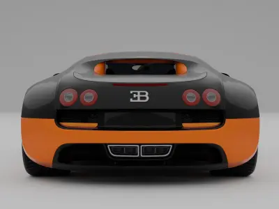 Bugatti Veyron 3D model by hydersharjeel4