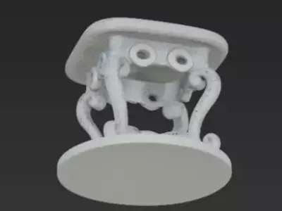 Modern Empty Table 3D Model 3D print model