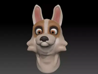 Fox Cartoon - Updated version 3D model