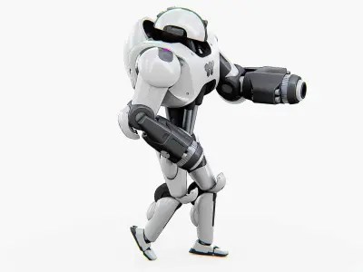 POLICE OFFICER BOT  Rigged for Unreal Engine - Unity - MIXAMO  3D model