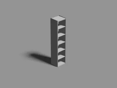 Ikea shelves set Free low-poly 3D model