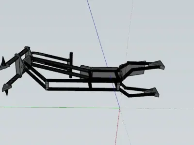 Basic Chopper Frame 3D model