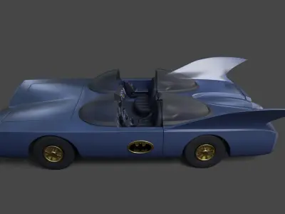 Bat Mobile - 60s 3D print model