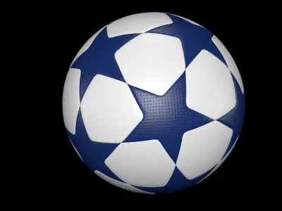 Star football ball 3D model