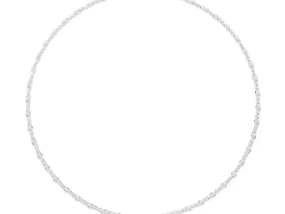 Diamond Necklace 360 animation renders 3dm stl details 3D print model