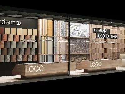 Exhibition Booth Design Full 3D Scene 3D model